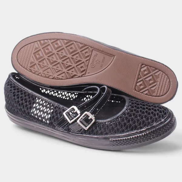 Converse Dainty Mary Jane Knit Black Womens 9 A16567C - Image 6