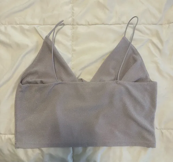 Garage lavender cowl neck crop top - Image 2