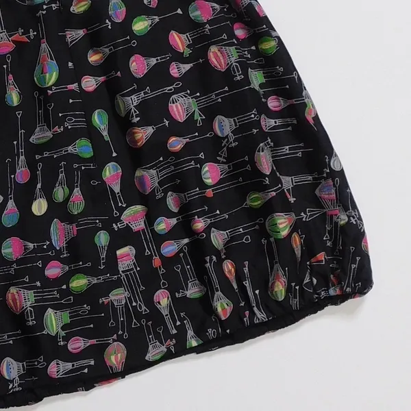 Anthropologie ANNA SUI Montgolfier Silk Skirt Hot Air Balloon Print Size 6 - Image 9