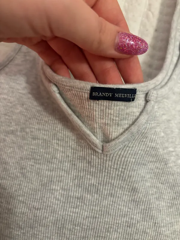 Grey Brandy Melville Tank - Image 3