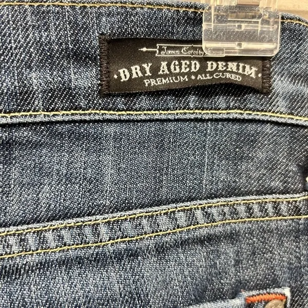 James Jeans Dry Aged Denim Women 27 Dark‎ Wash Bootcut Kick Crop Made in USAUSA - Image 4