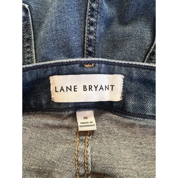 Lane Bryant Signature Fit Mid-Rise Skinny Distressed Raw Hem Jeans Plus Size 20 - Image 6