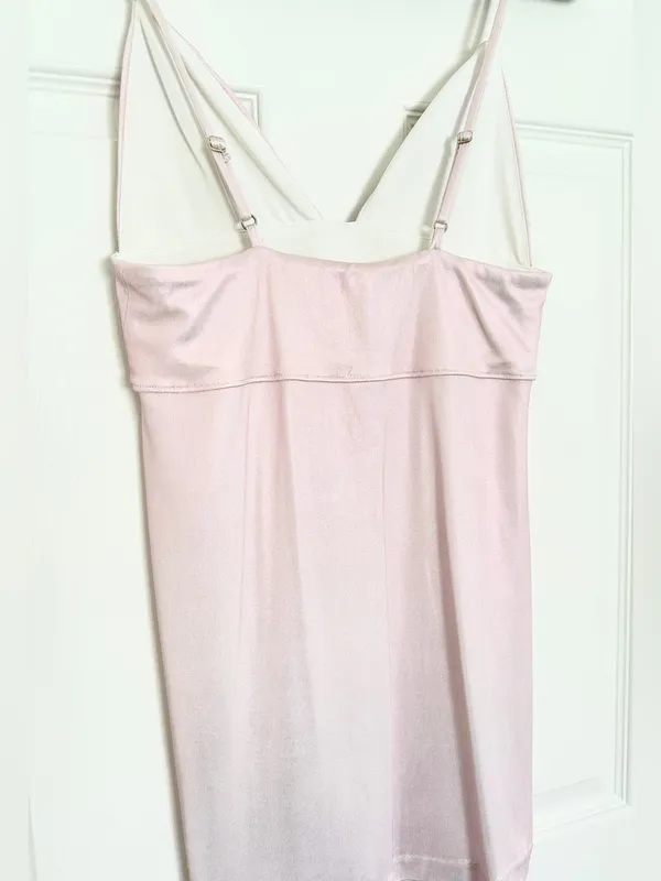 Intimately Free People Look Good Feel Good Mini Dress – Light Pink Metallic – XS - Image 10