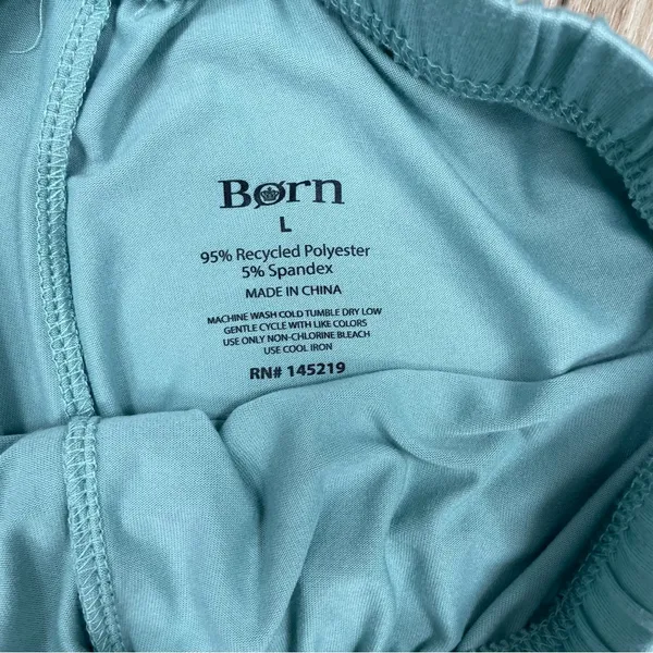 Born Light Teal Lounge Pants and Shorts with Drawstring Waist, large - Image 4