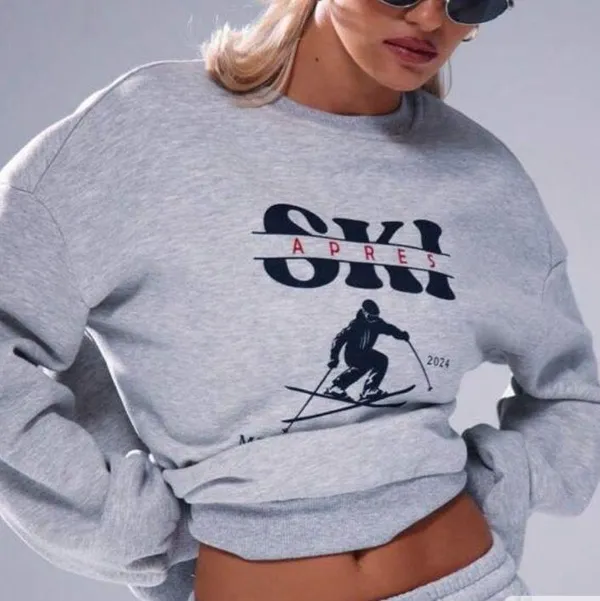 Apres ski sweatshirt Gray - Image 4