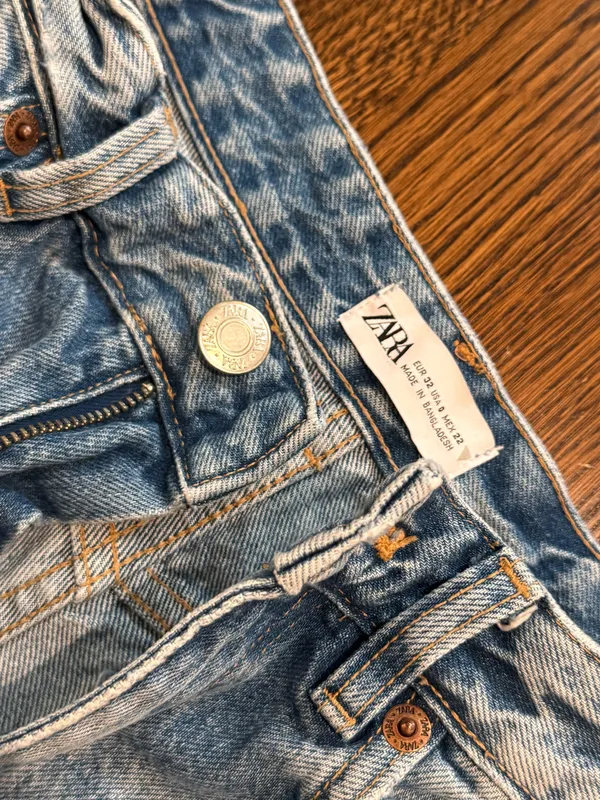 ZARA Ripped Straight-Leg Jeans - Image 3