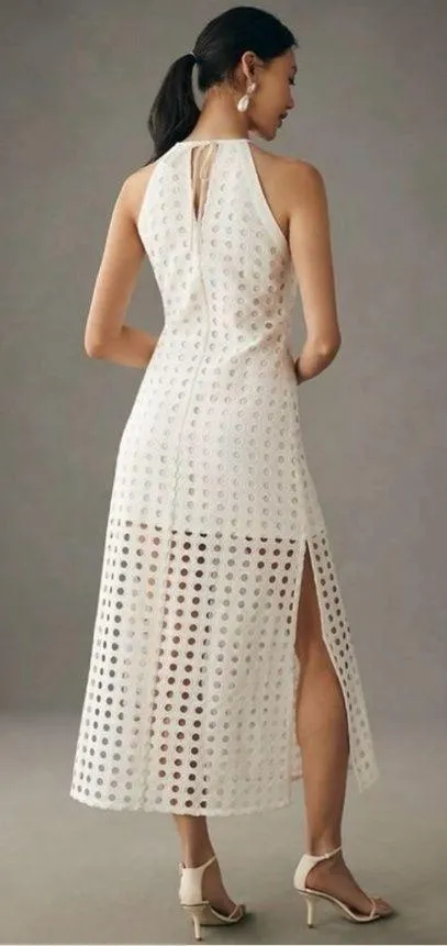 Anthropologie Eyelet Midi Dress - Image 2