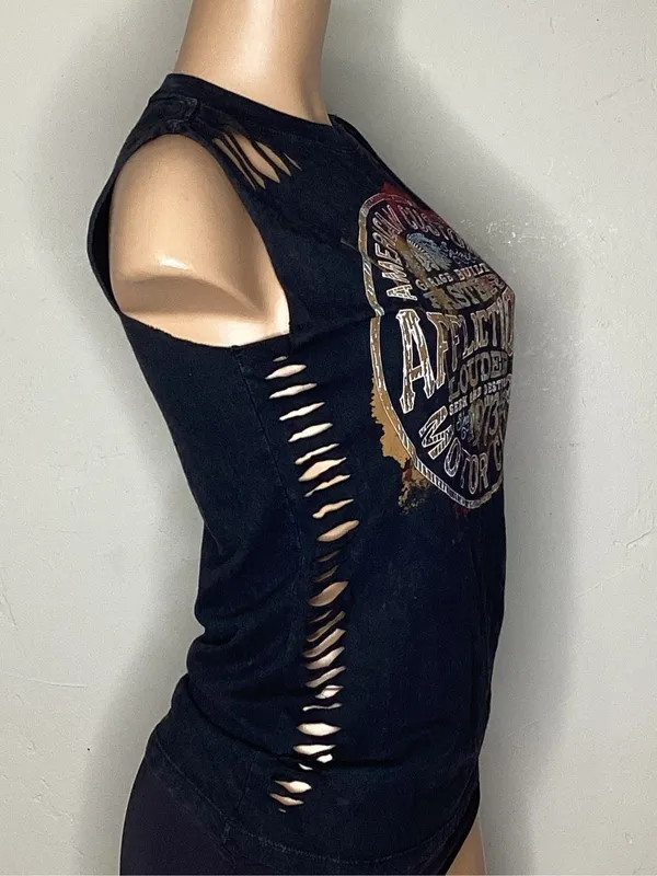 New. Affliction black tee. Small. Retails $58 - Image 7