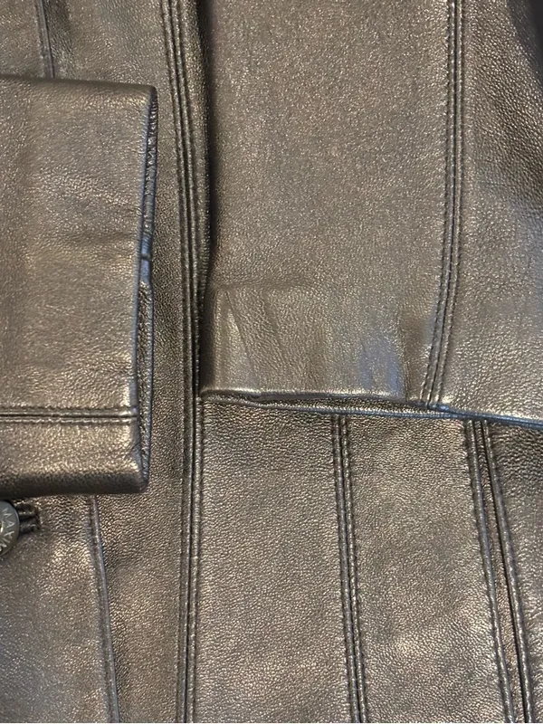 Wilsons Leather Maxima Black Genuine Leather Blazer Jacket Size Small - Image 9