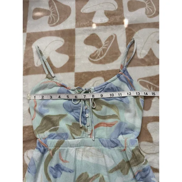 Abercrombie & Fitch Floral Midi‎ Dress Button Front Casual Summer XXS Petite - Image 8