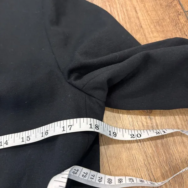 Theory Lindrayia Blazer in Black Women's Size 8 Slim Fit Open Front Patch Pocket - Image 7
