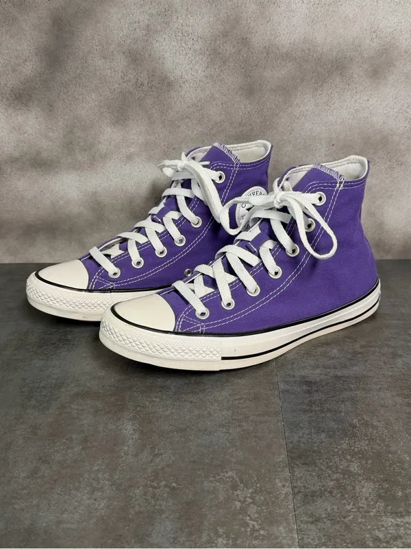 Converse All Star Hi Top Women's Purple Sneakers Size 8 - Image 2
