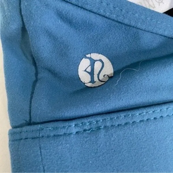Lululemon Strappy Back Sports Bra Medium Teal Blue Medium Impact Athletic - Image 7
