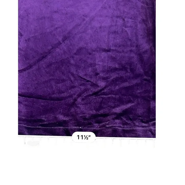 Mango MNG Women's Large Purple Crushed Velvet Wide Leg Pants High Waist NWT - Image 11