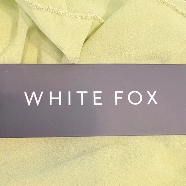 White Fox NWT End of the Road‎ Maxi Dress Matcha Green XS Ruffle High Low - Image 10