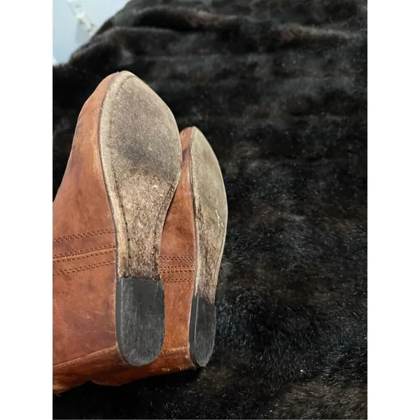 Frye Carson Wedge Booties/Ankle Boots Leather size 8 M 8m - Image 3