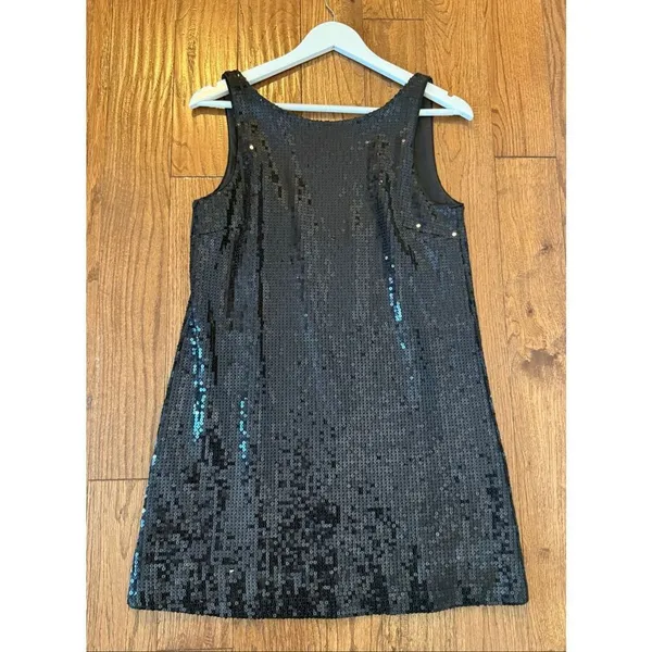 Free People Vintage black sequin scoop back tank dress 6 - Image 7