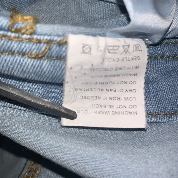Womens denim overalls size small cotton blend Blue - Image 8