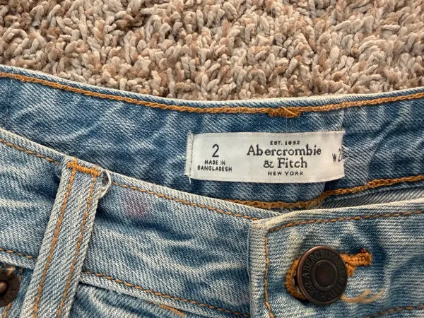 Abercrombie High-Rise Jean Shorts - Image 2
