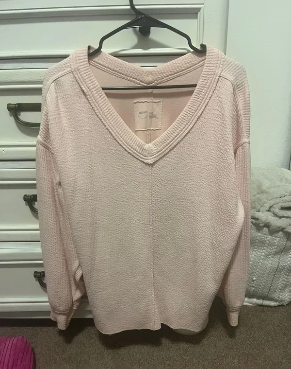 Aerie Light Pink Sweater - Image 3