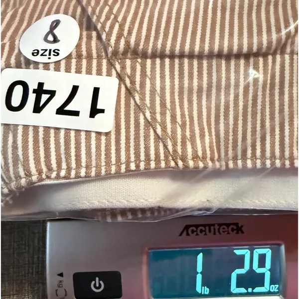 Democracy Barrel Jeans Women Size 8 White Hickory Stripe Ab Technology Cropped‎ - Image 9