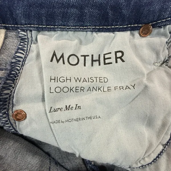 Mother Women's High Waisted Looker Ankle Fray Jeans 26 Lure Me In Skinny - Image 5