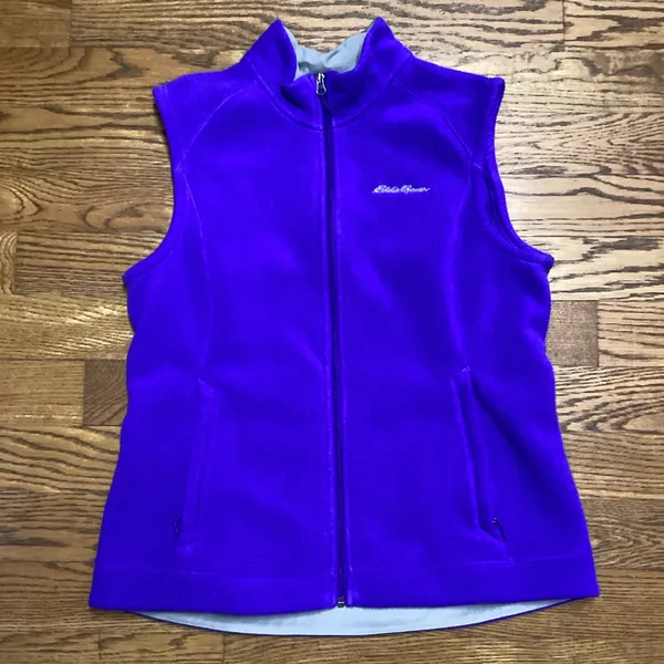 Eddie Bauer fleece vest Purple Size Large - Image 5