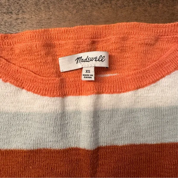 MADEWELL‎ Boxy Sweater Tee in Maggie Stripe - Image 5