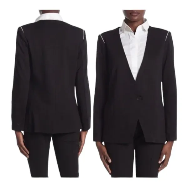 Nordstrom Amanda + chelsea black blazer womens small business casual academia pr - Image 2