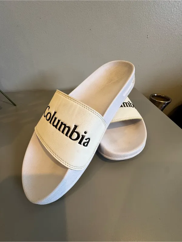 Columbia White Slide with Black Logo - Image 3