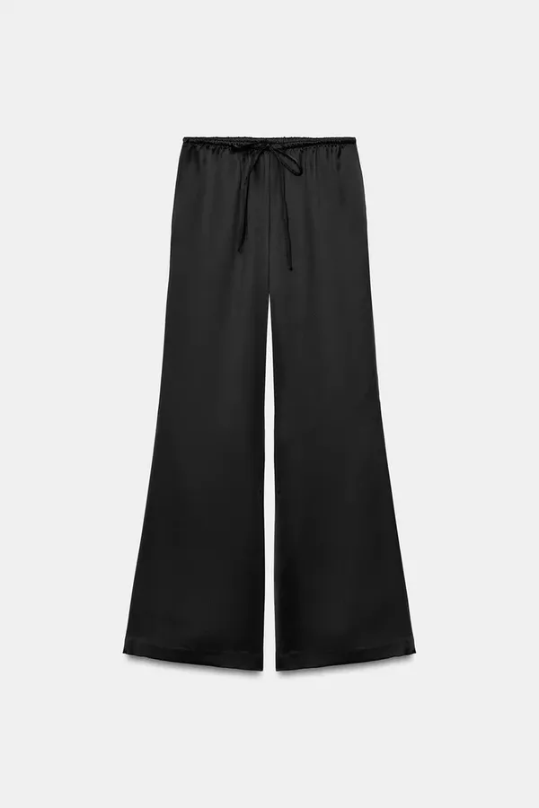 Zara Silk Drawstring Pants - Image 3