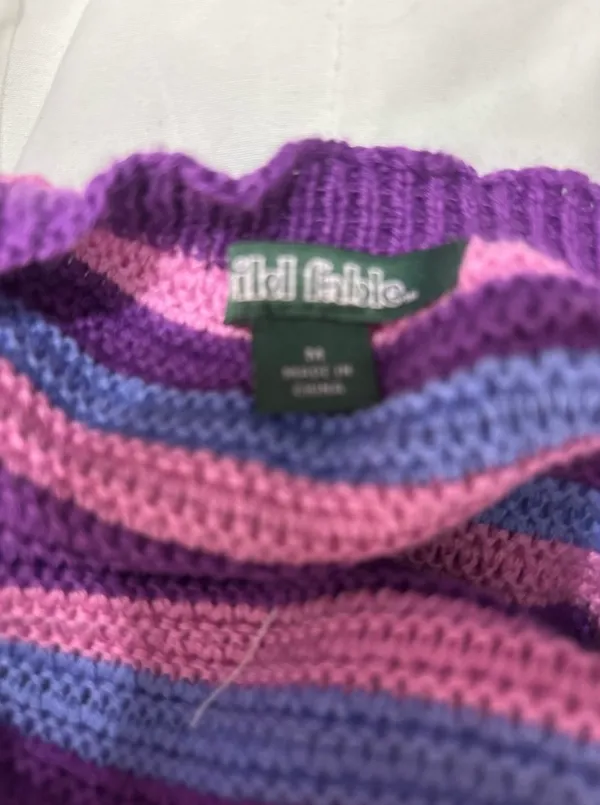 Wild Fable Purple Striped Knit Dress - Image 4