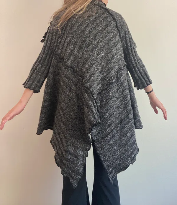 Grey Essential Cardigan Gray - Image 5