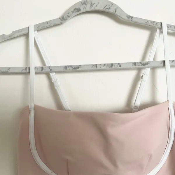 Alo Yoga Airbrush Streamlined Dress Pink Quartz/White XS - Image 3