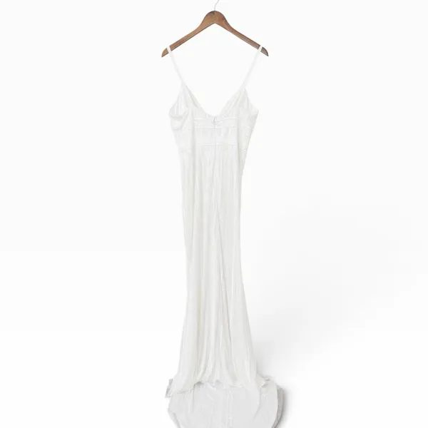 Lulus Stunning Vow White Beaded Sequin Maxi Dress size Large - Image 4