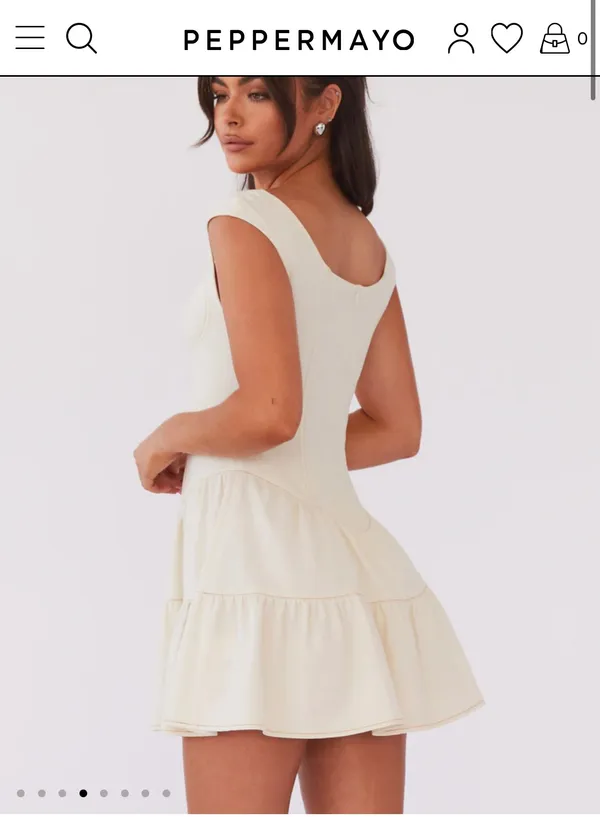 Denim Bustier Dress - Image 2