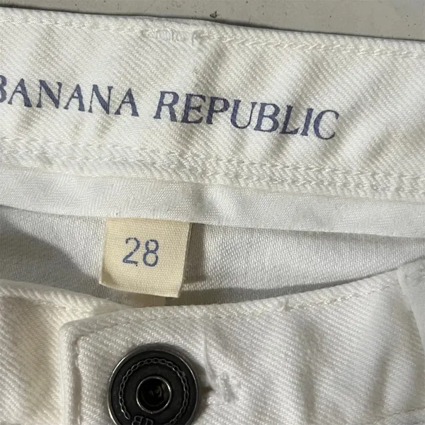 Banana‎ Republic Women's Skinny Jeans White Stretch Mid Rise Denim Size 28 - Image 6