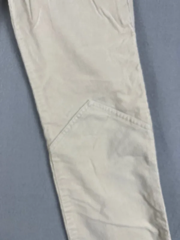 Abercrombie & Fitch Off-White Y2K low rise split hem corduroy Size: 0 - Image 4