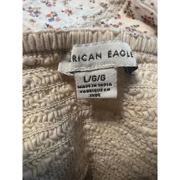 Milkmaid Dress L Crochet Cottagecore American Eagle AE Dainty Floral - Image 6