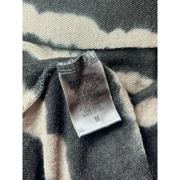 LA Made tie dye stripe long cardigan micromodal thumb hole M - Image 6