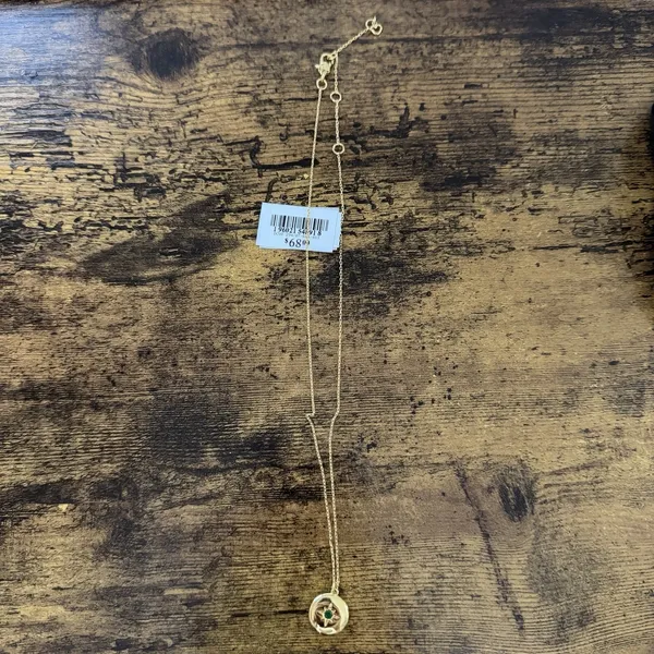 Kate Spade Green Joy Medallion Necklace Color Spark Collection Plated Metal - Image 5