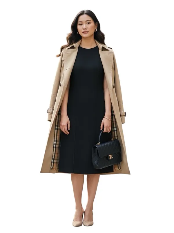 Burberry Nova Check Wool Zip In Coat LINER ONLY Vest Women’s Large Estimate EUC - Image 3