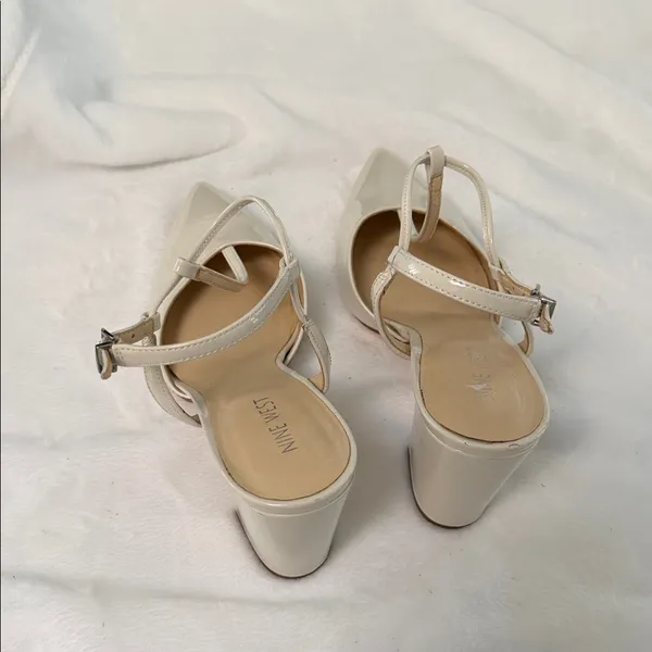 Nine West Cream Strappy Sandals - Image 4