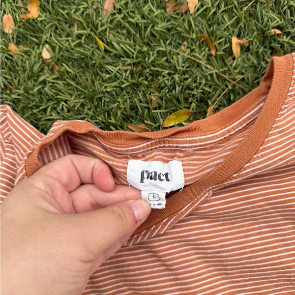 Pact Organic Cotton Striped T-Shirt - Image 4