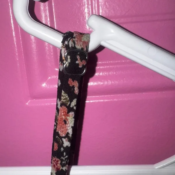 Privy Black Floral Peekaboo‎ Waist Dress with Adjustable Straps - Image 3