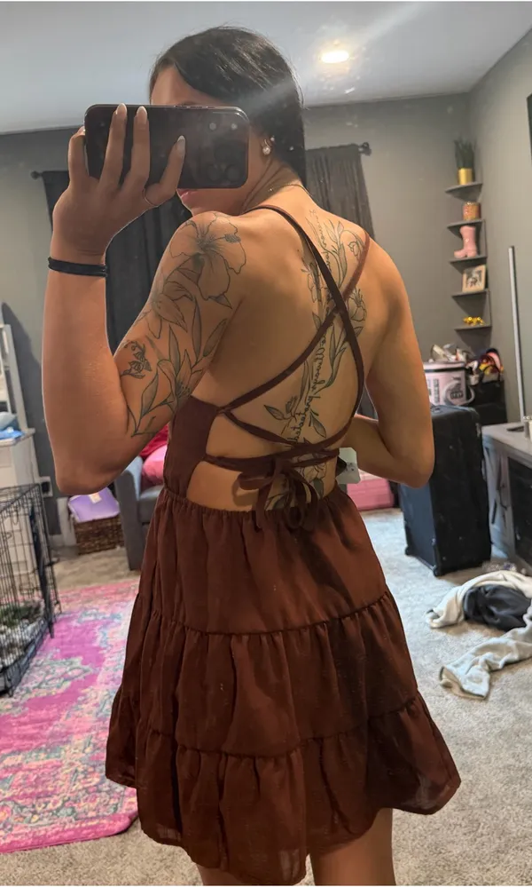 Brown Mini Dress Altar'd State - Image 2