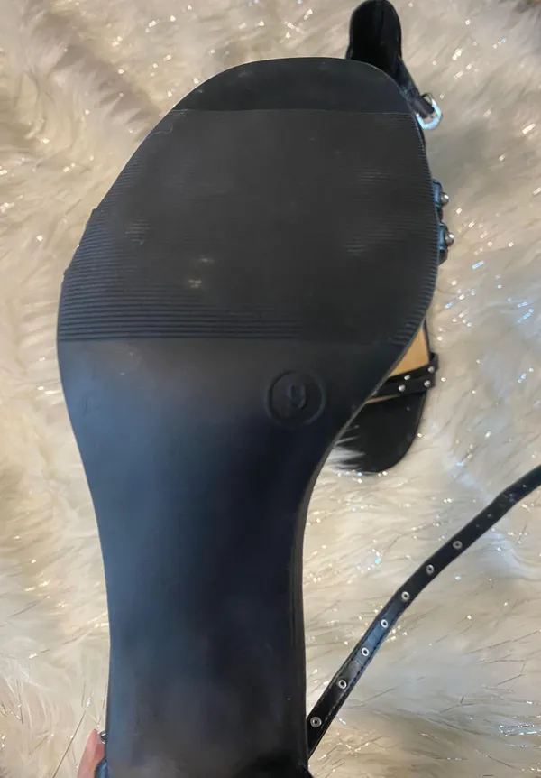 A New Day Black Stud Heels - Image 3