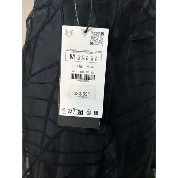 Zara black evening dress size medium - Image 3