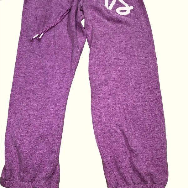 Victorias Secret purple crop joggers size xsmall - Image 5