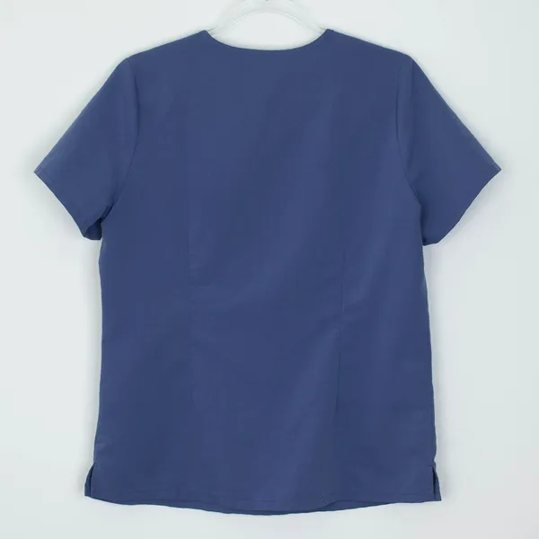 Figs Womens Catarina One‎ Pocket Scrub Top Size M Blue Short Sleeve Nursing Work - Image 7